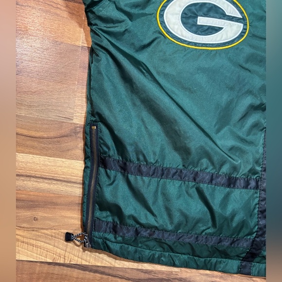 Champion Pro Line Green Bay Packers Pull Over 1/4 Zip NFL Pocket Hooded Size L - Picture 8 of 8